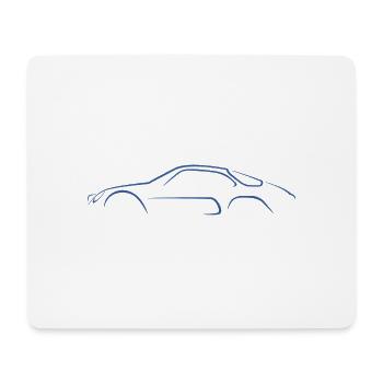 Sketch Berlinette A110 - Mouse Pad (horizontal) - white - Front