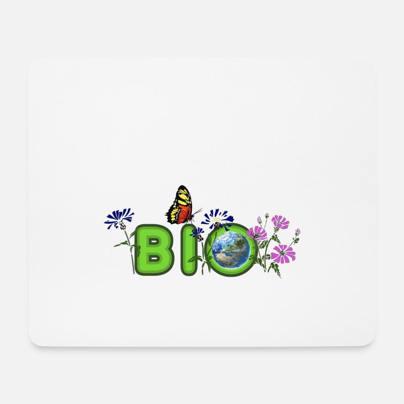 BIO - Mousepad (Querformat) - Weiß