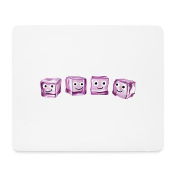 Glace,Glaçon,dés,Famille,Bande dessinée - Tapis de souris (format paysage) - blanc - Devant