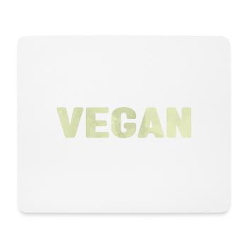 Vegan - splash - Tapis de souris (format paysage) - blanc - Devant