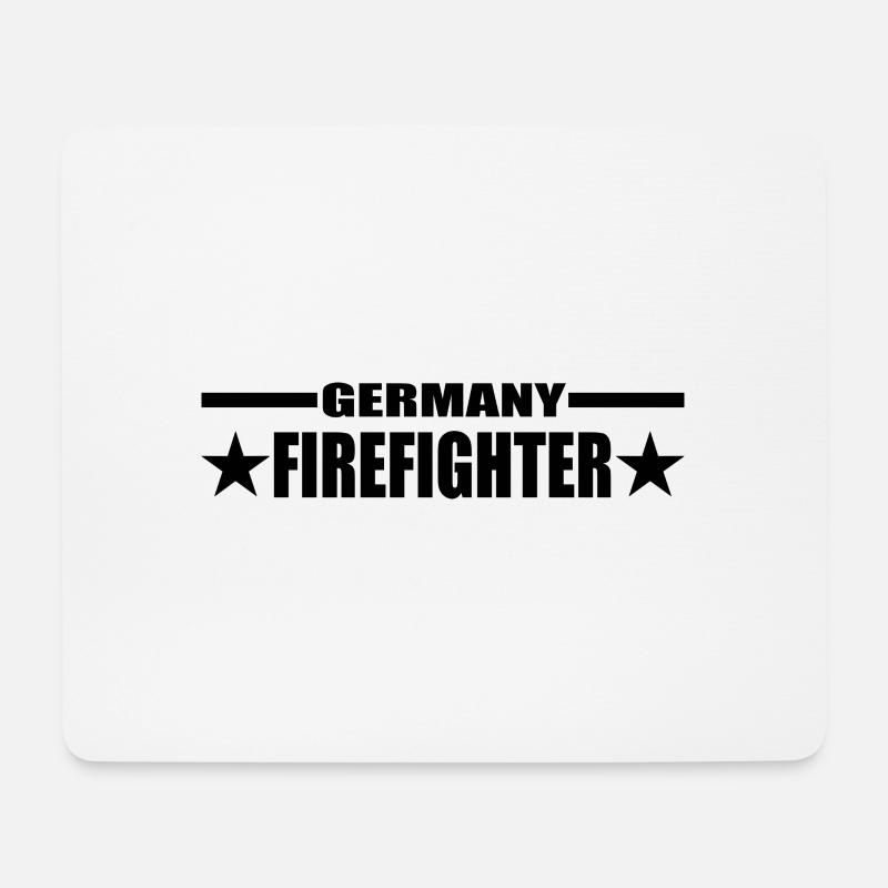 Feuerwehr - Mousepad (Querformat) - Weiß