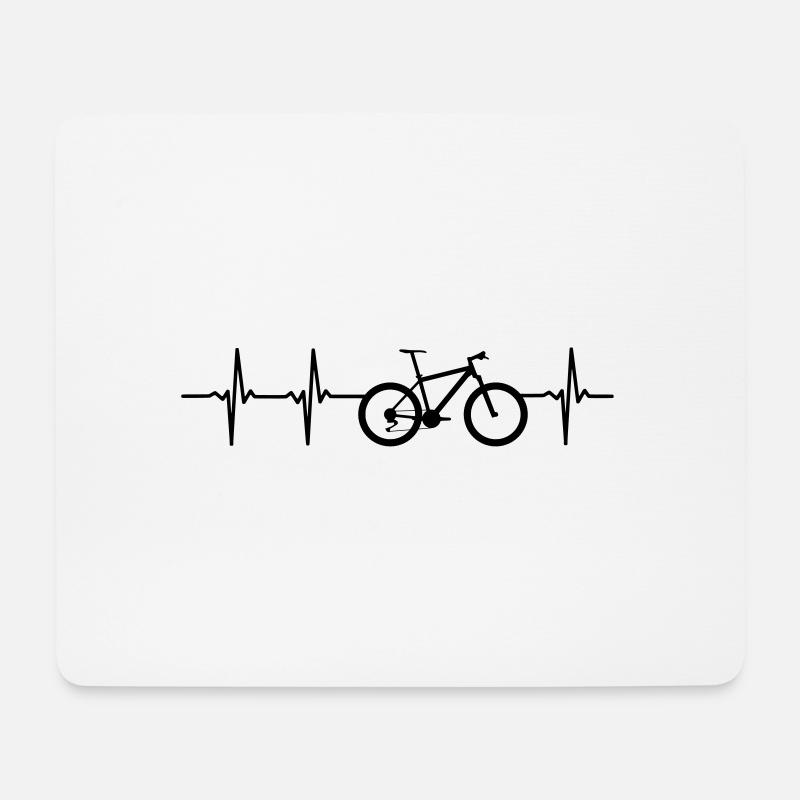 Fahrrad T-Shirt Geschenk Idee Lustig Sprüche - Mousepad (Querformat) - Weiß