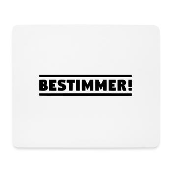 BESTIMMER! Chef Boss Anführer! Leitwolf Alphatier! - Mousepad (Querformat) - Weiß - Vorne