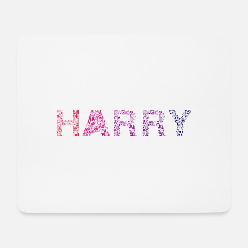Harry Letter Name - Mouse Pad (horizontal) - white