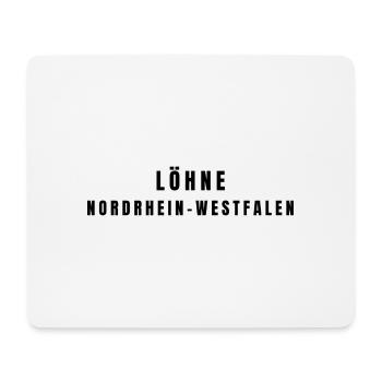 Löhne Rhénanie-du-Nord-Westphalie - Tapis de souris (format paysage) - blanc - Devant