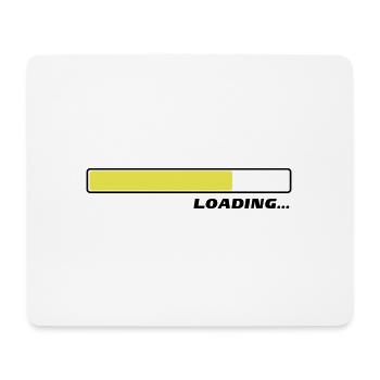 Loading... Ladebalken Status 3c - Mousepad (Querformat) - Weiß - Vorne