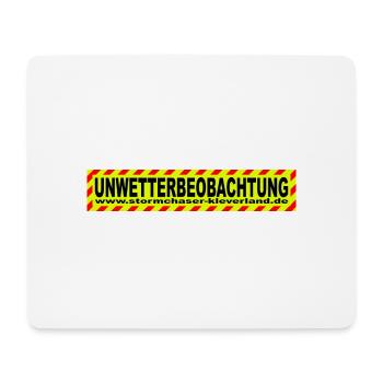 Unwetterbeobachtung - Mousepad (Querformat) - Weiß - Vorne