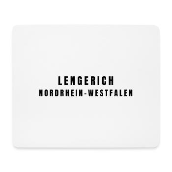 Lengerich, Rhénanie-du-Nord-Westphalie - Tapis de souris (format paysage) - blanc - Devant