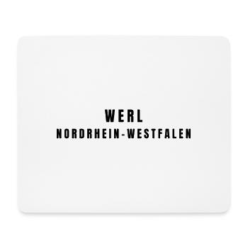 Werl, Rhénanie-du-Nord-Westphalie - Tapis de souris (format paysage) - blanc - Devant