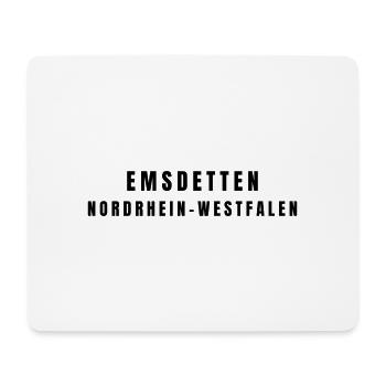 Emsdetten, Rhénanie-du-Nord-Westphalie - Tapis de souris (format paysage) - blanc - Devant