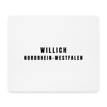 Willich, Rhénanie-du-Nord-Westphalie - Tapis de souris (format paysage) - blanc - Devant