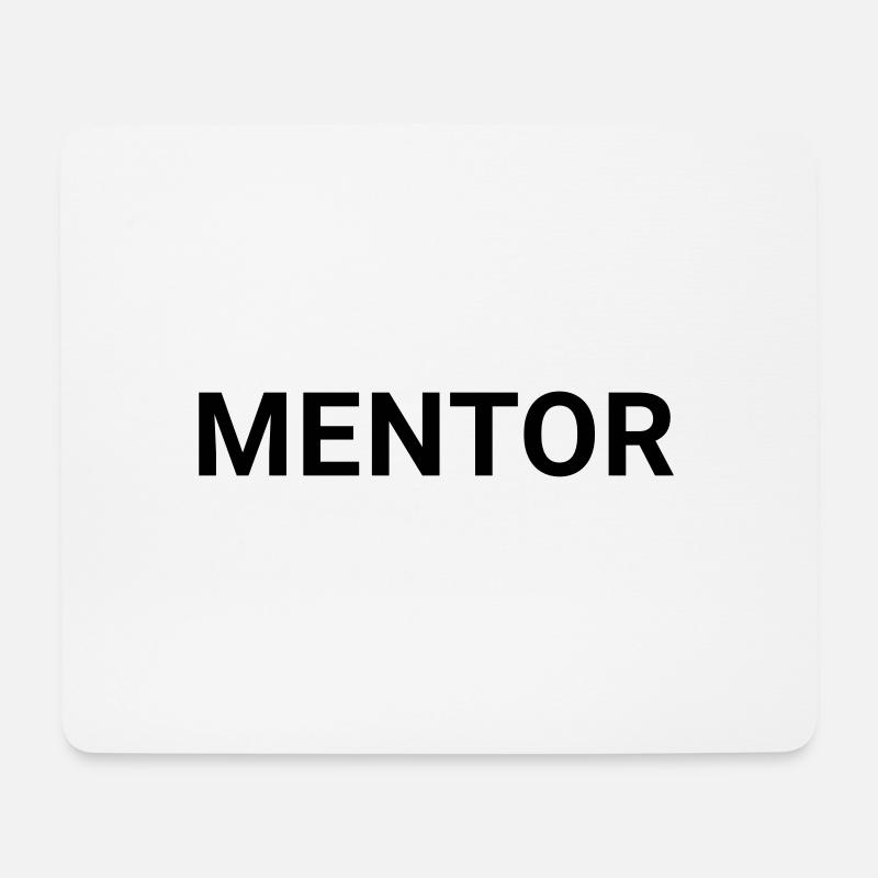 Mentor - Mousepad (Querformat) - Weiß