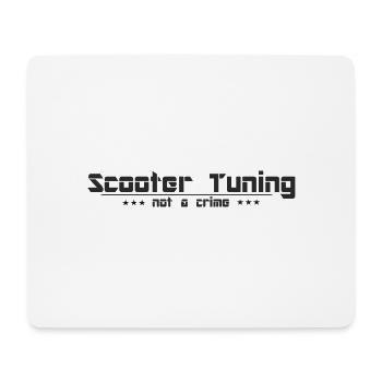 Scooter tuning pas un crime - Tapis de souris (format paysage) - blanc - Devant
