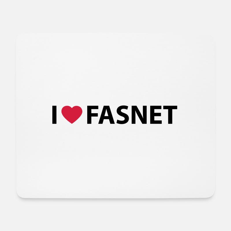 Fasnet - Mousepad (Querformat) - Weiß
