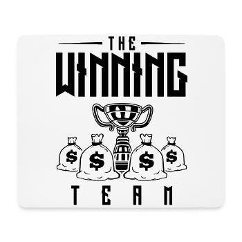 gewinner team pokal - Mousepad (Querformat) - Weiß - Vorne
