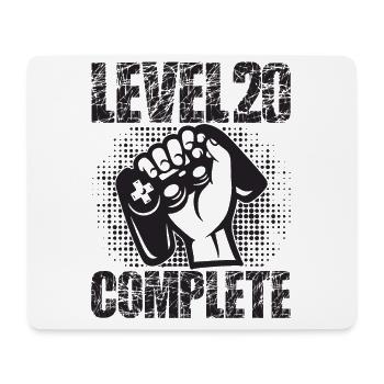 Level 20 Complete Geburtstagsgeschenk 20 Jahre - Mousepad (Querformat) - Weiß - Vorne