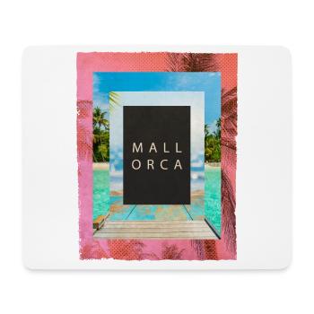 Mallorca Sommer Sonne Strand Meer Palmen Party - Mousepad (Querformat) - Weiß - Vorne