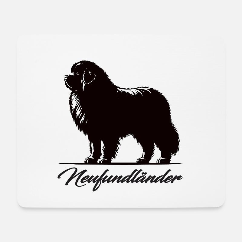 Stolz auf mein Neufundländer – Kraft trifft Herz - Mousepad (Querformat) - Weiß