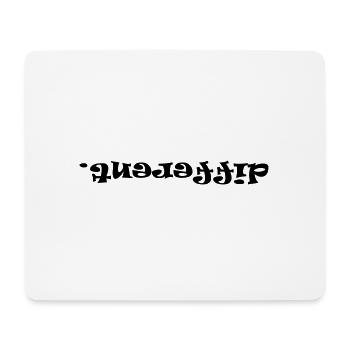 be different - Mousepad (Querformat) - Weiß - Vorne