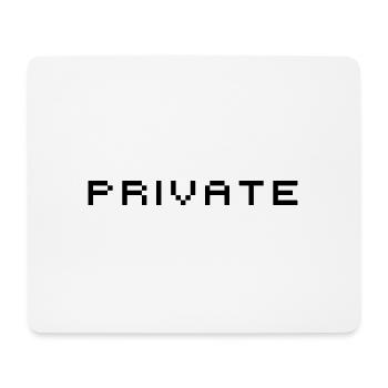 private - Mouse Pad (horizontal) - white - Front