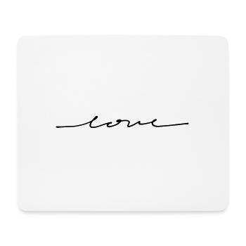 amour - Tapis de souris (format paysage) - blanc - Devant