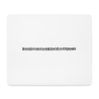 pointillé - Tapis de souris (format paysage) - blanc - Devant