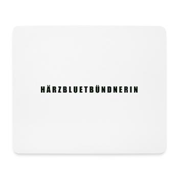 Härzbluetbündnerin Bündnerin Graubünden - Mousepad (Querformat) - Weiß - Vorne