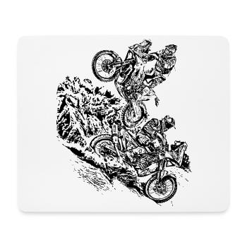 Rally Raid - Mouse Pad (horizontal) - white - Front