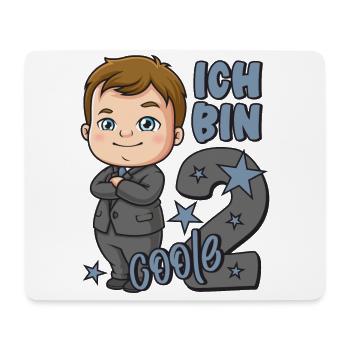 2. Geburtstag Junge 2 Jahre Jungs Ich bin coole 2 - Mousepad (Querformat) - Weiß - Vorne