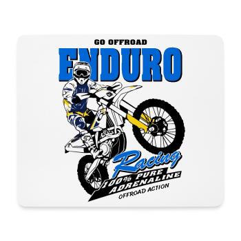 Enduro Offroad - Mouse Pad (horizontal) - white - Front