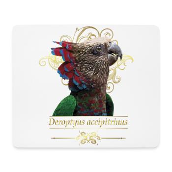 Le perroquet cacique - Tapis de souris (format paysage) - blanc - Devant