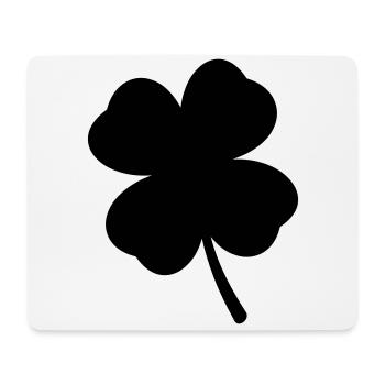 Cloverleaf Symbol - Mouse Pad (horizontal) - white - Front