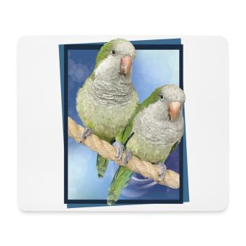 Argentine Parakeet - Mouse Pad (horizontal) - white - Front