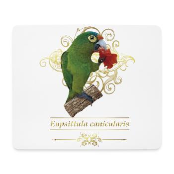 The orange-fronted parakeet - Mouse Pad (horizontal) - white - Front