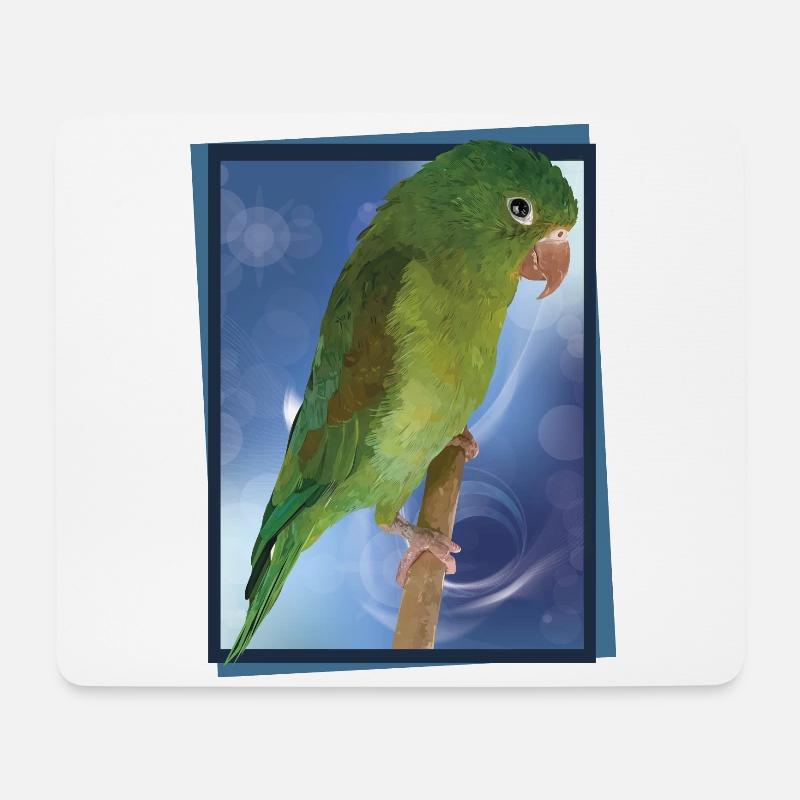 The Tanned Parakeet - Mouse Pad (horizontal) - white