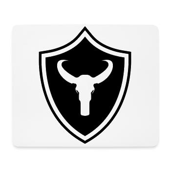 Armoiries de Bull Head - Tapis de souris (format paysage) - blanc - Devant