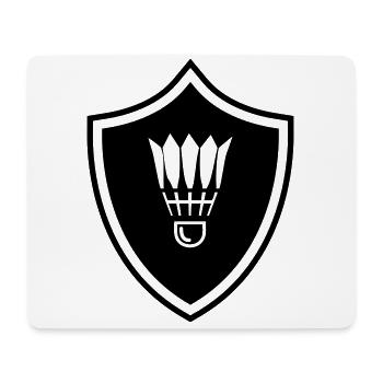 Armoiries du badminton - Tapis de souris (format paysage) - blanc - Devant