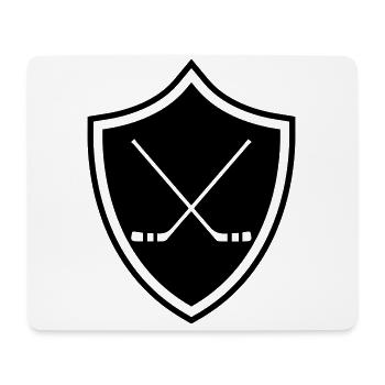 Bâtons de hockey sur glace - Tapis de souris (format paysage) - blanc - Devant