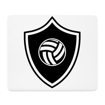 Volleyball Wappen - Mousepad (Querformat) - Weiß - Vorne