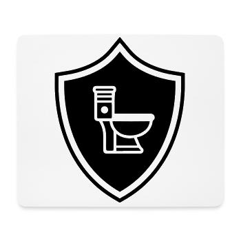 WC Toilet Coat of Arms - Mouse Pad (horizontal) - white - Front