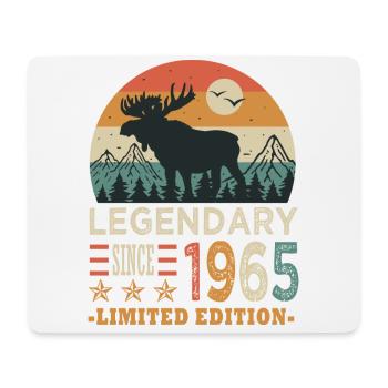 1965 legendary anniversaire Né en 1965 - Tapis de souris (format paysage) - blanc - Devant
