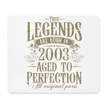Vintage Born 2003 Legends Cadeau d’anniversaire - Tapis de souris (format paysage) - blanc - Devant