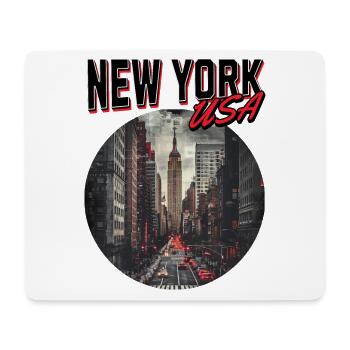 New York City NYC USA Amerika Stadt Skyline Retro - Mousepad (Querformat) - Weiß - Vorne