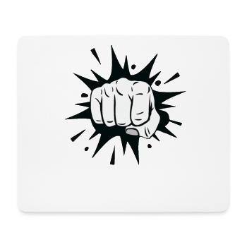Fist boxing - Mouse Pad (horizontal) - white - Front