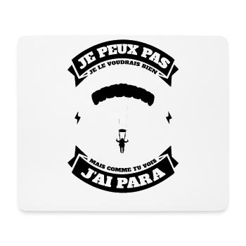 JE PEUX PAS J'AI PARACHUTE - Tapis de souris (format paysage) - blanc - Devant