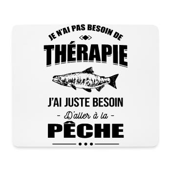 BESOIN D'ALLER À LA PÊCHE - Tapis de souris (format paysage) - blanc - Devant