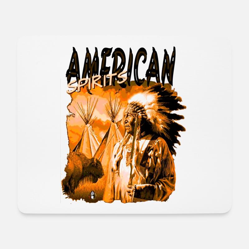 AMERICAN SPIRITS 1 - Mousepad (Querformat) - Weiß