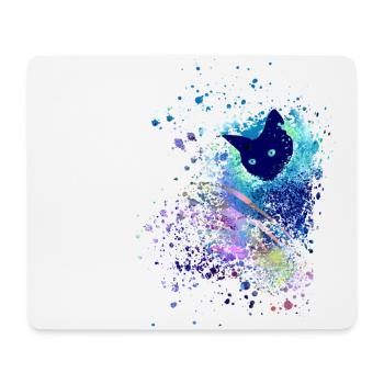 siamkatze, bunt, katze,graffiti, Malerei ,aquarell - Mousepad (Querformat) - Weiß - Vorne