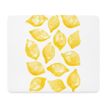Lemon Watercolor - Mouse Pad (horizontal) - white - Front