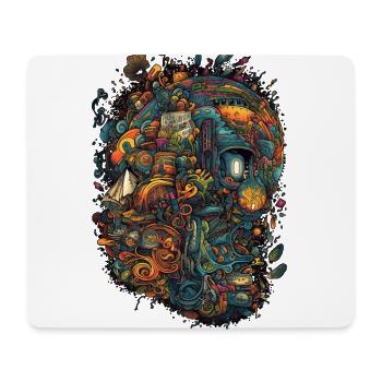 Trippy Explosion - Psychedelic Motif - Mouse Pad (horizontal) - white - Front